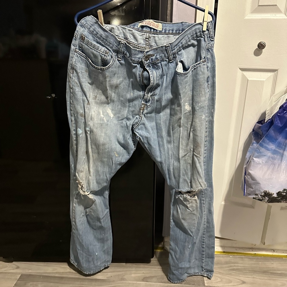 Wrangler Relaxed Boot Distressed